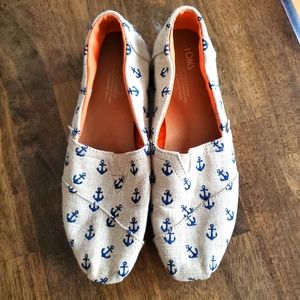 Anchor pattern canvas Toms